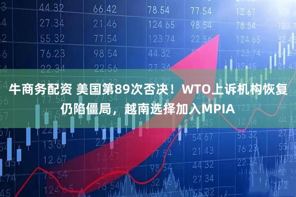 牛商务配资 美国第89次否决！WTO上诉机构恢复仍陷僵局，越南选择加入MPIA